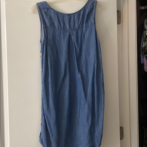 LOFT Casual Denim Button Dress - Picture 4 of 6